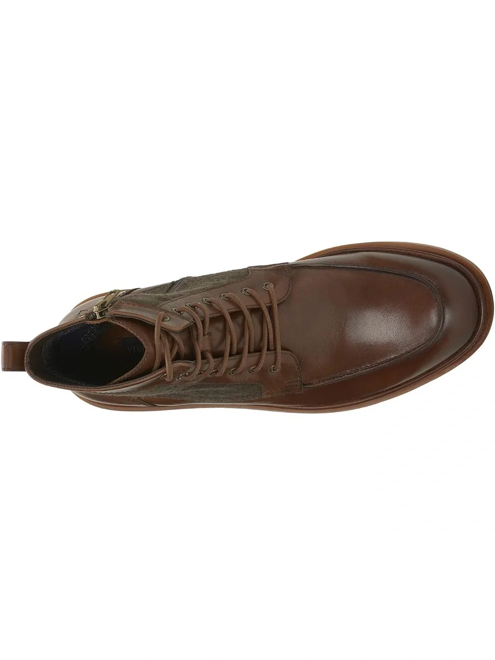 Vince Camuto Men's Brown Leather Lace-Up Ankle Boots